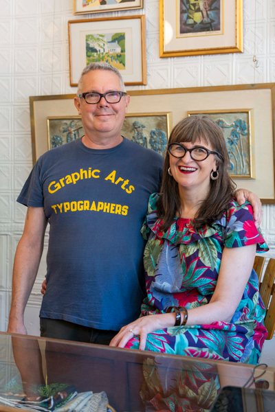  Neala and Pete Ciccone of Farfalla Vintage at their store in Williamsburg, Brooklyn