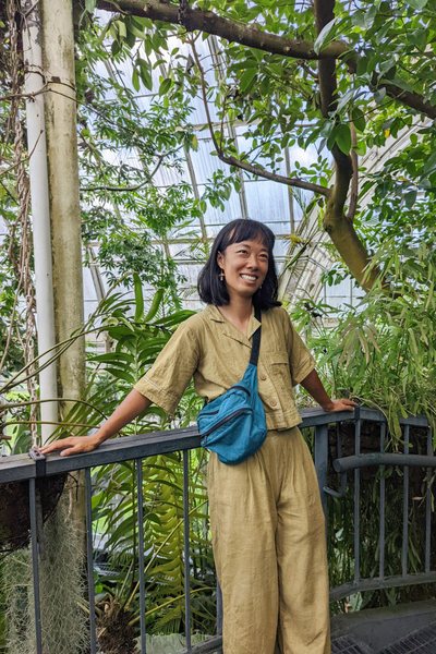 Lily Fang, blogger called Imperfect Idealist in New York Botanical Garden
