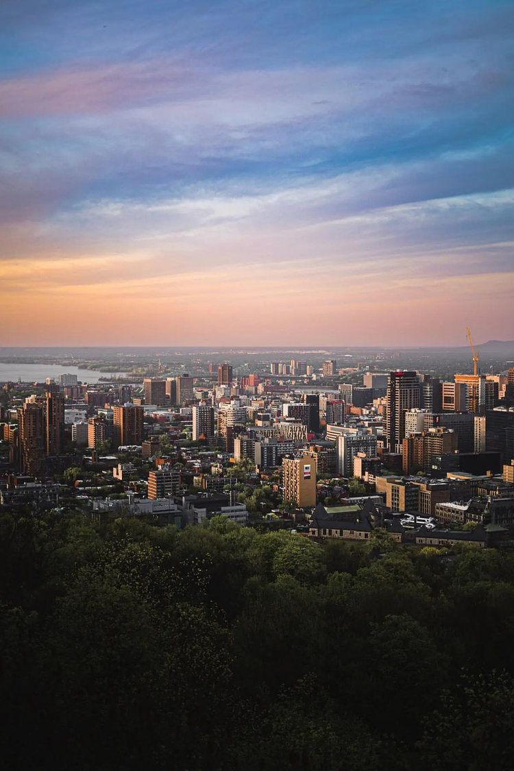 Montreal in the sunset